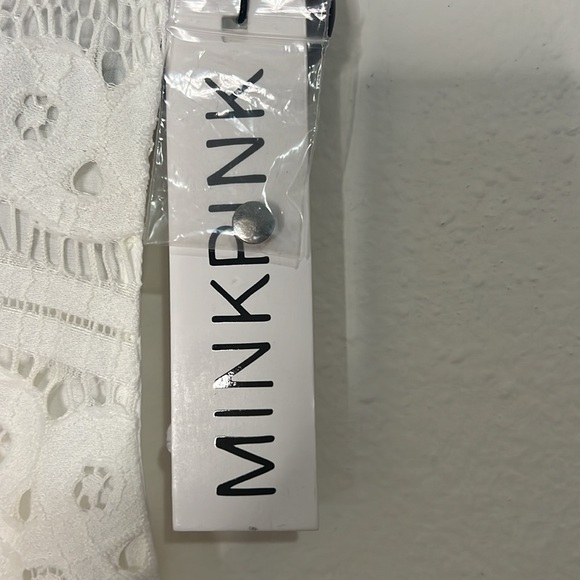 Mink pink. Lace dress with open back size M - Picture 4 of 7